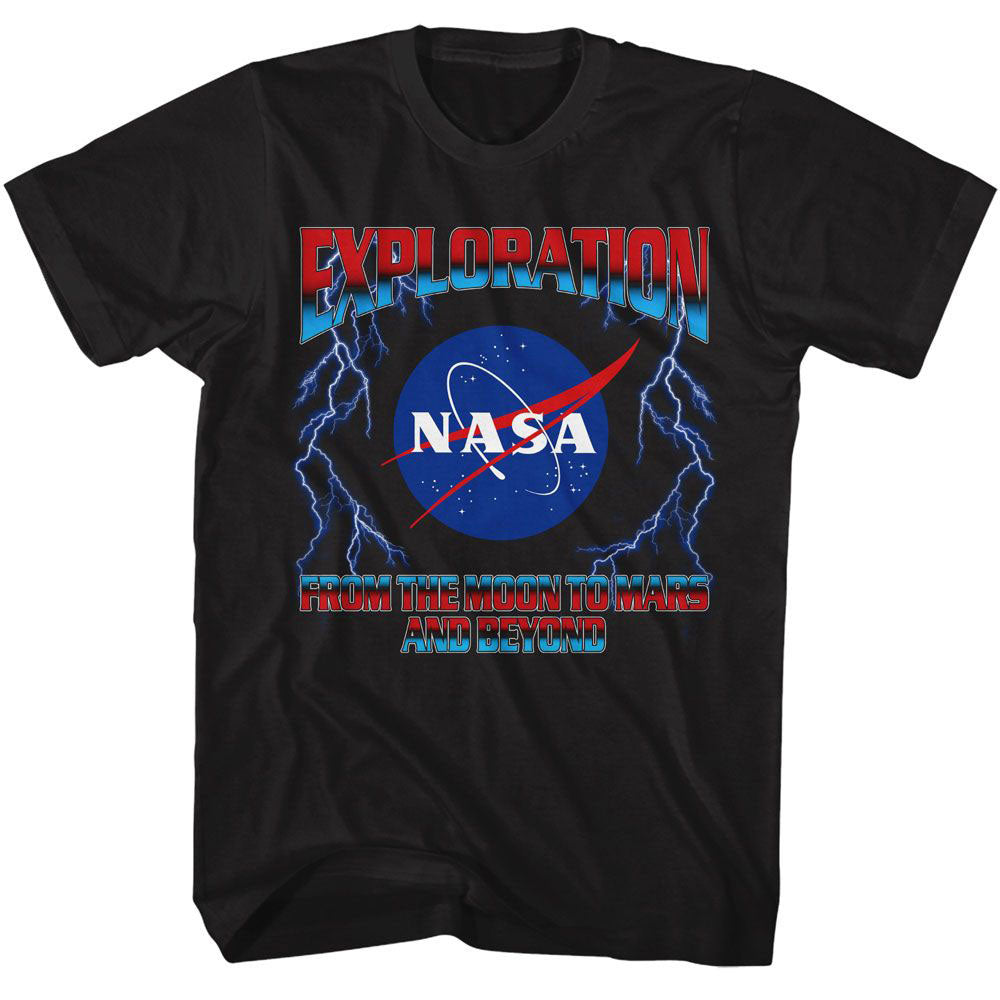 NASA Nasa Exploration Lightning T-shirt Front