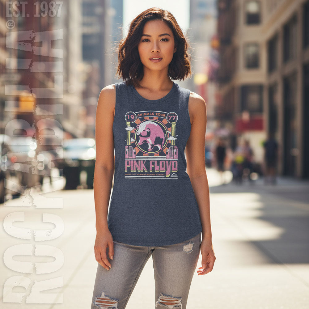 Pink Floyd Animals Tour 1977 Womens Tank Alt 2