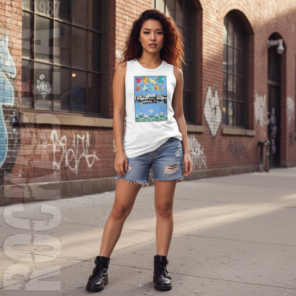 Pink Floyd Poster Womens Tank Alt 2