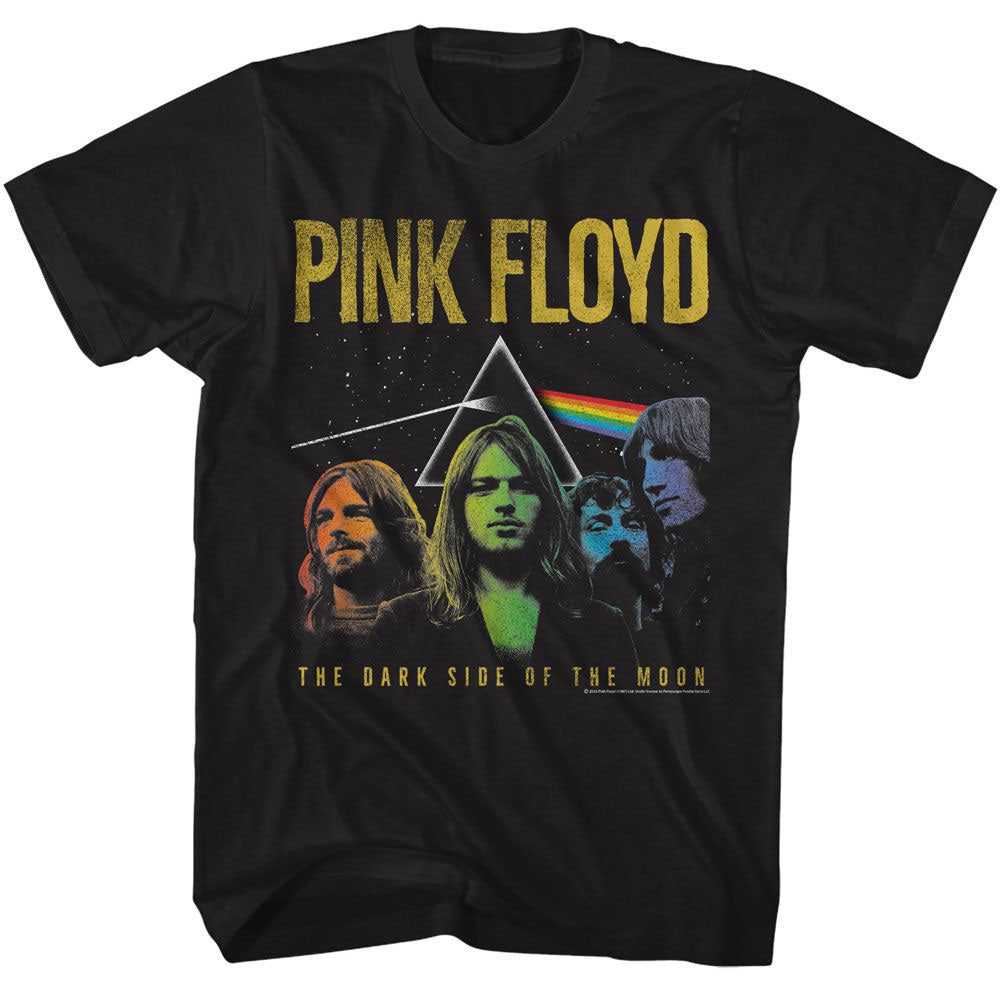 Pink Floyd Dsotm Rainbow Band T-shirt Front