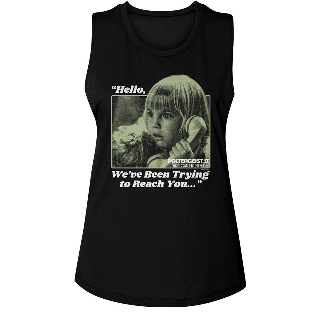 Poltergeist Trying To Reach You Womens Tank Front