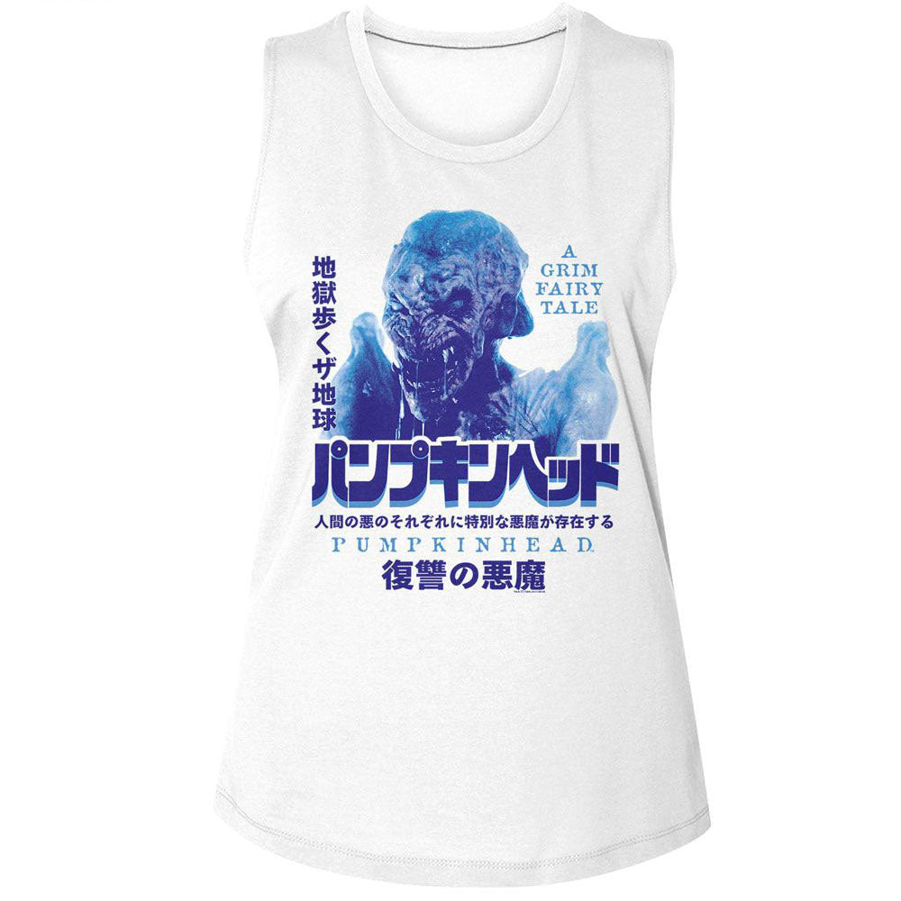 Pumpkinhead Kanji Poster Womens Tank Front