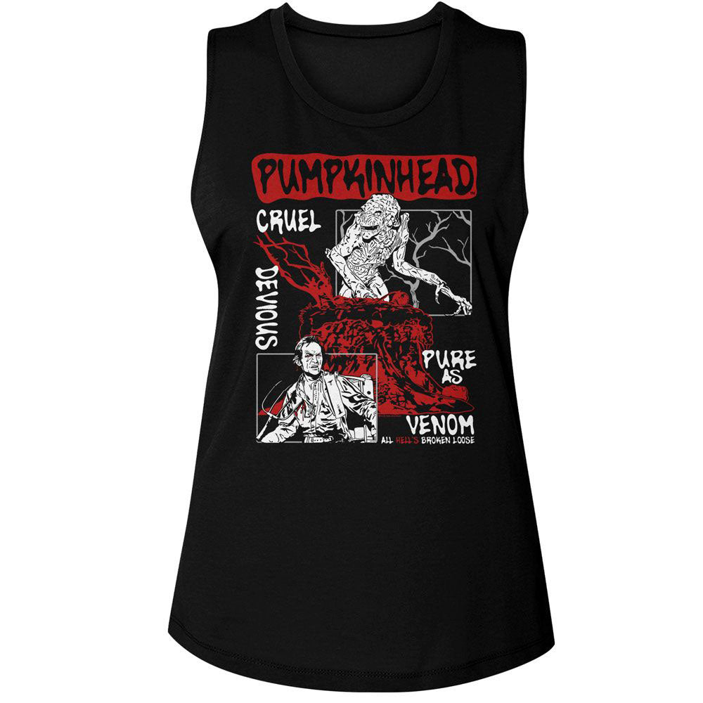 Pumpkinhead Panels Womens Tank Front
