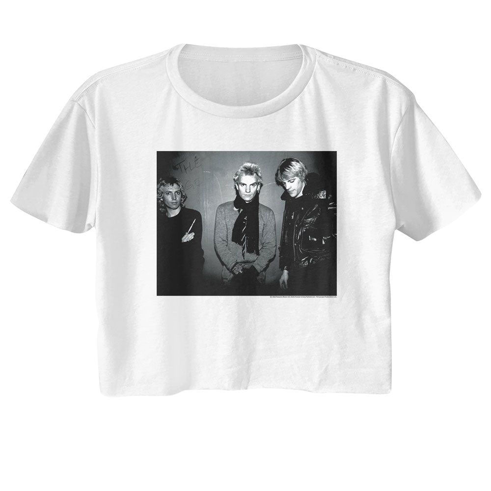 The Police Bw Against Wall Junior Top Front