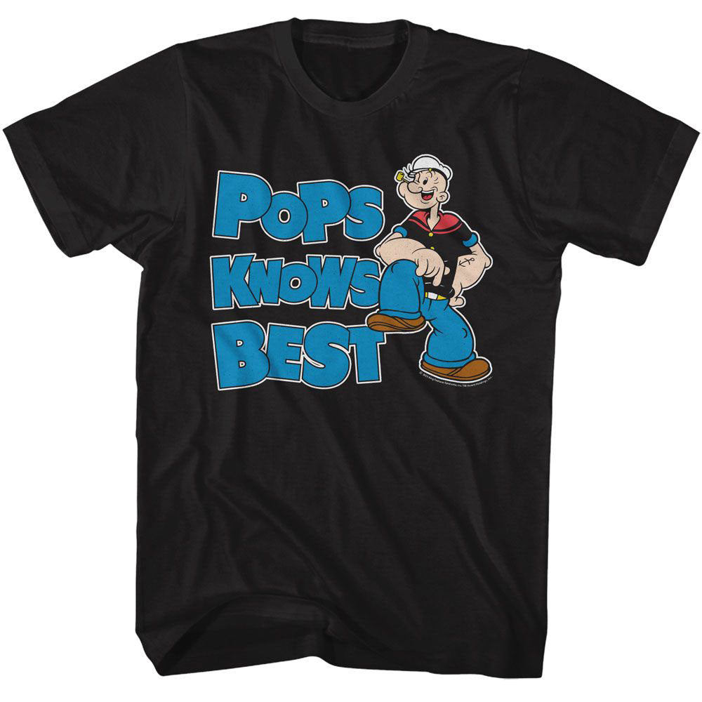 Popeye Pops Knows Best T-shirt Front