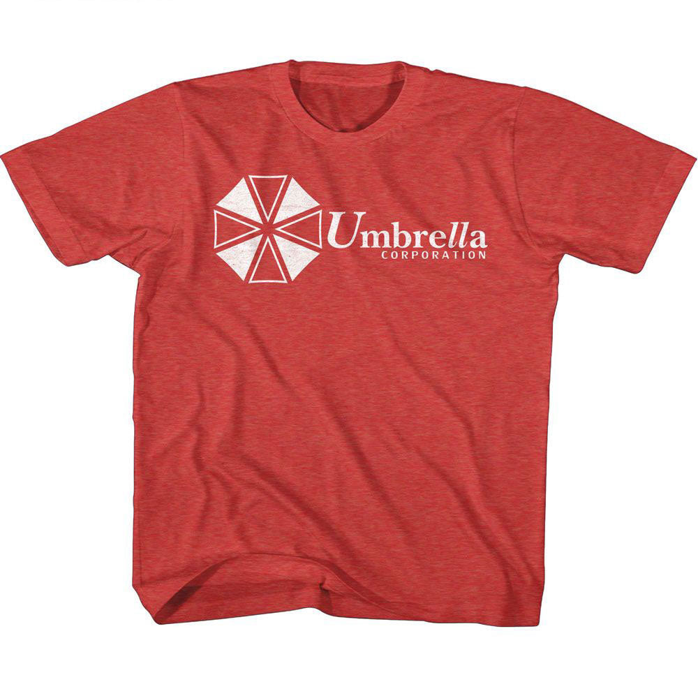 Resident Evil One Color Umbrella Corp Youth T-shirt Front