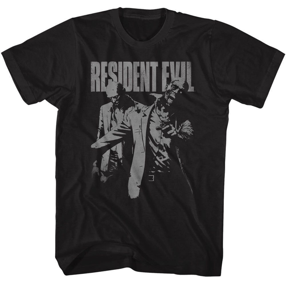 Resident Evil Monochrome Zombies T-shirt Front