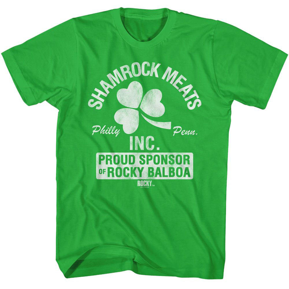 Rocky Shamrock Meats Philly T-shirt Front