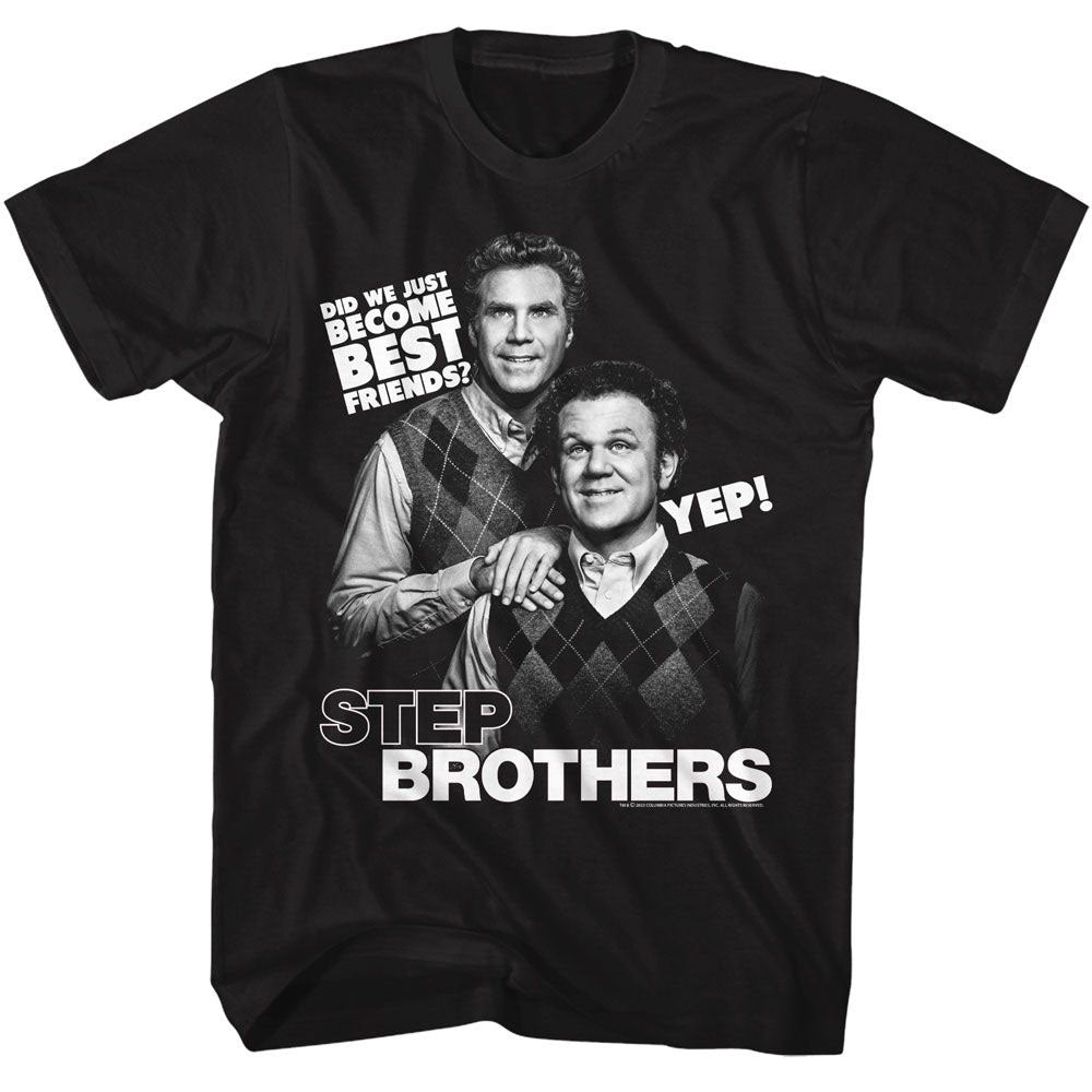 Step Brothers Best Friends Quote T-shirt Front