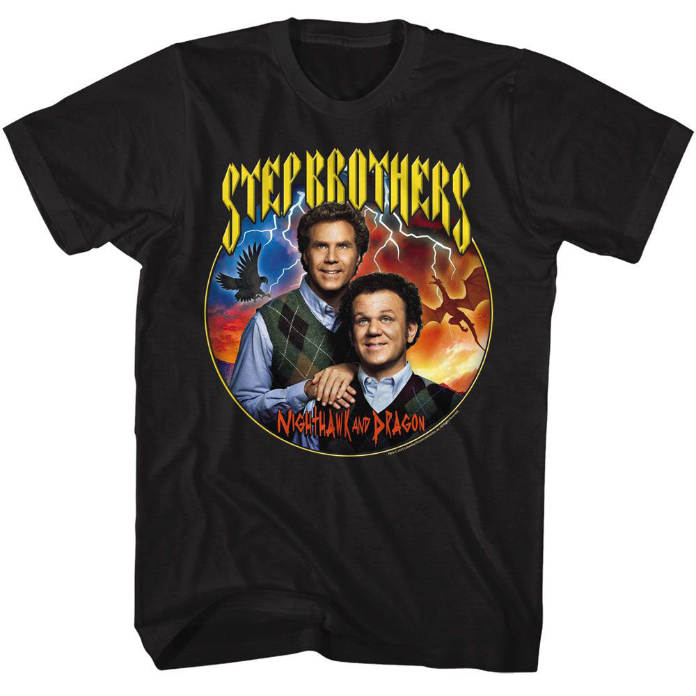 Step Brothers Nighthawk And Dragon T-shirt Front