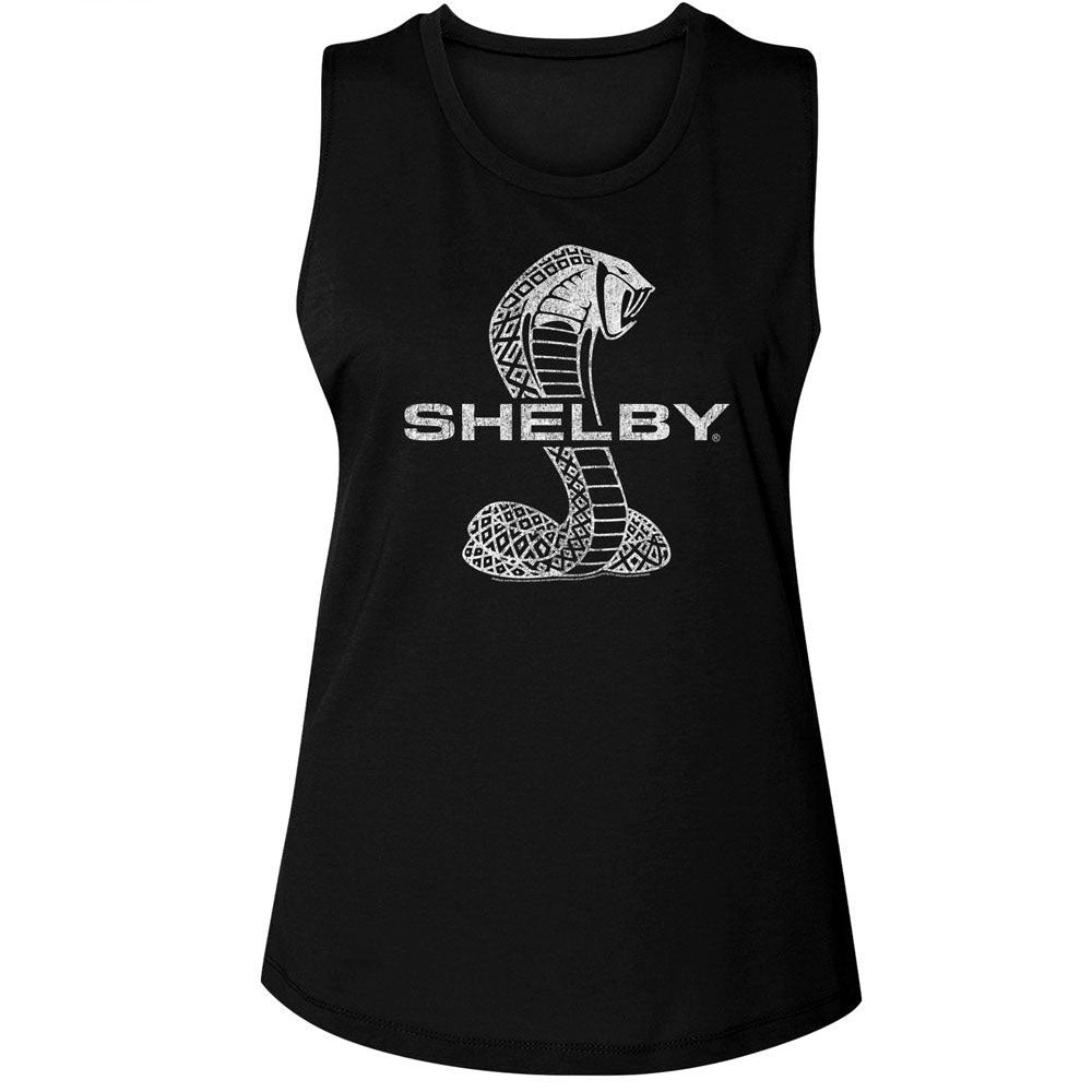 Carroll Shelby Cobra Logo Womens Tank Front