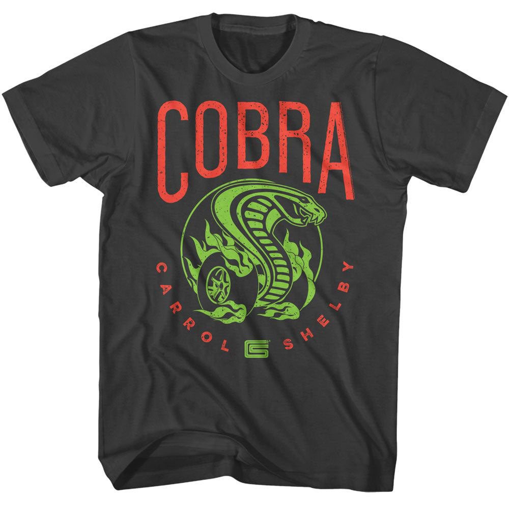 Carroll Shelby Cobra Bright Colors T-shirt Front