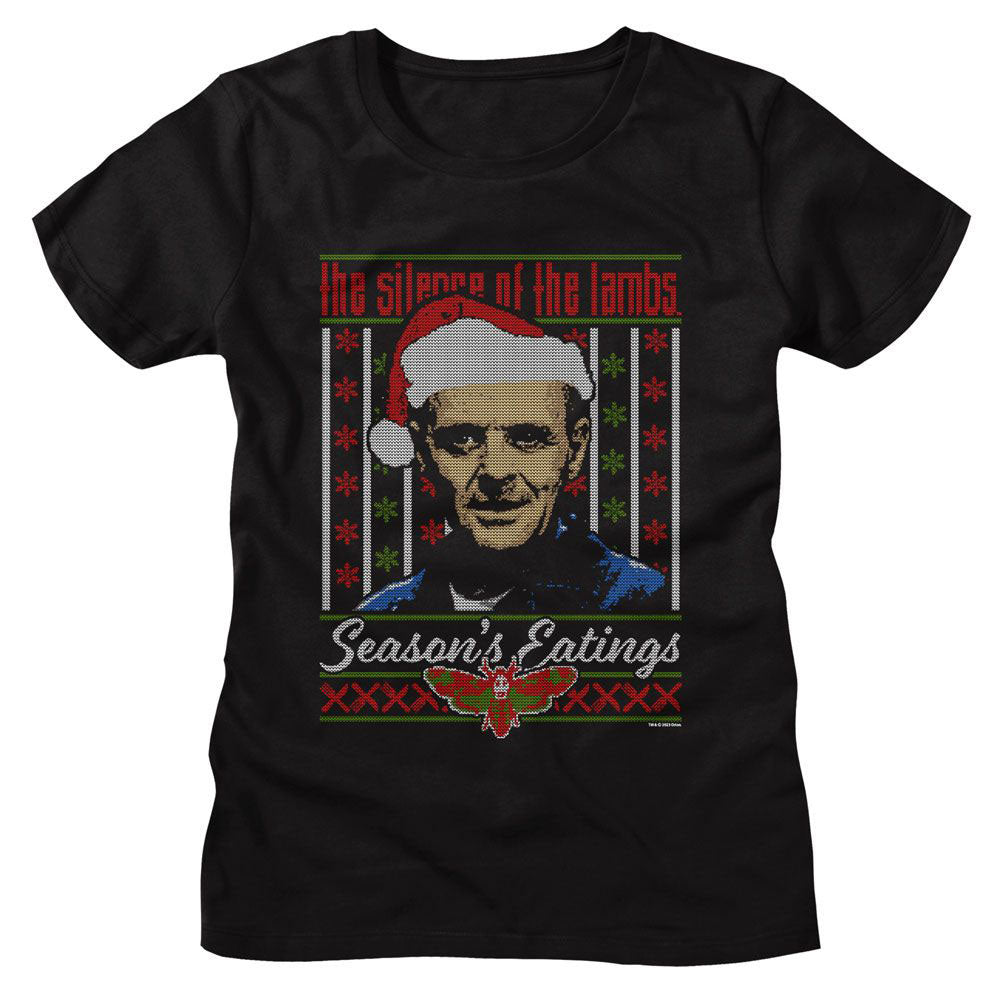 Silence Of The Lambs Silence Lecter Ugly Sweater Junior Top Front