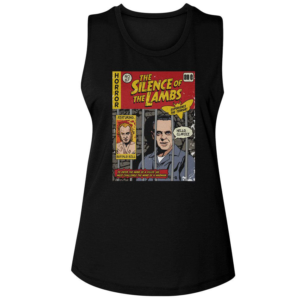 Silence Of The Lambs Silence Comic Cover Womens Tank Front