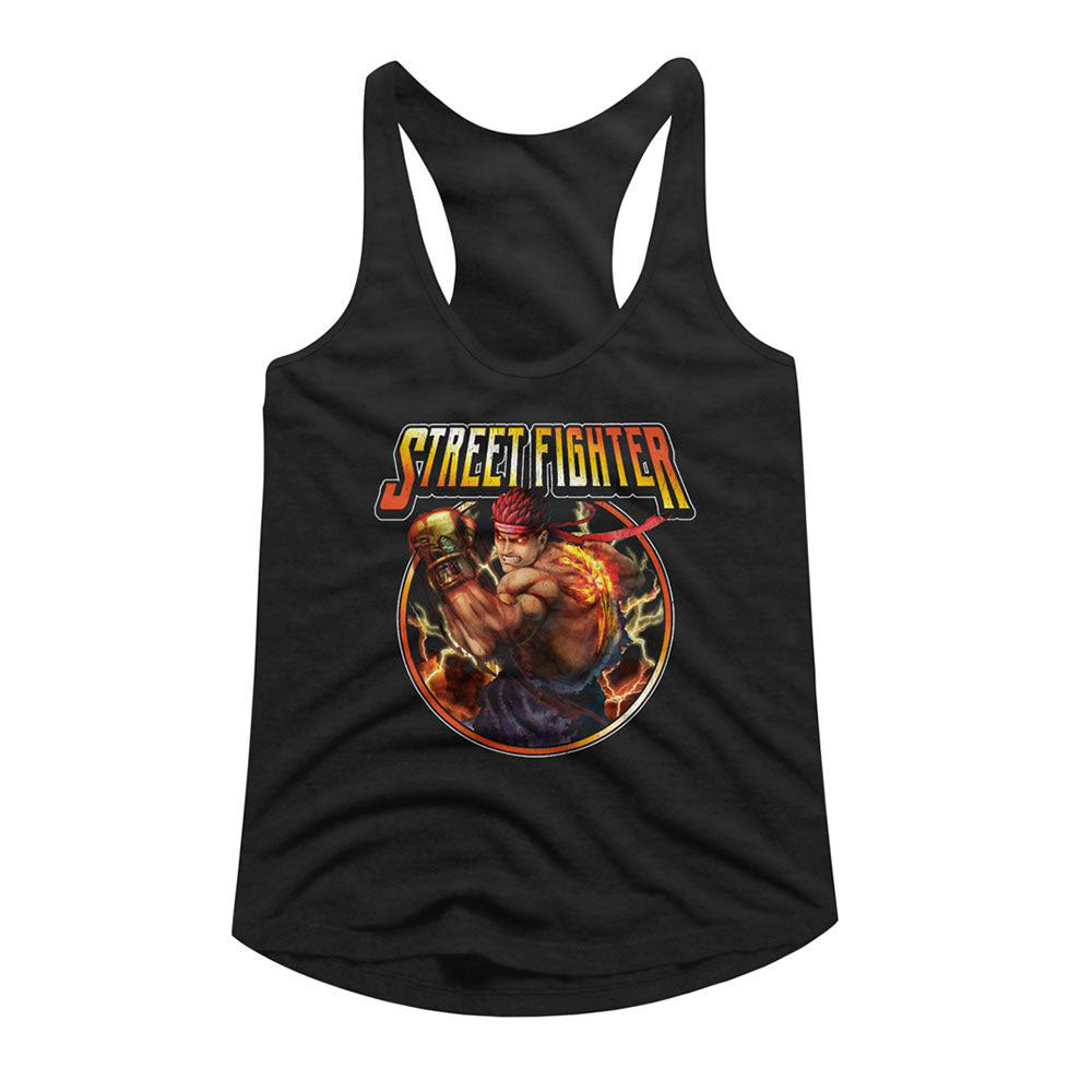 Street Fighter Lightning Ryu Junior Top Front