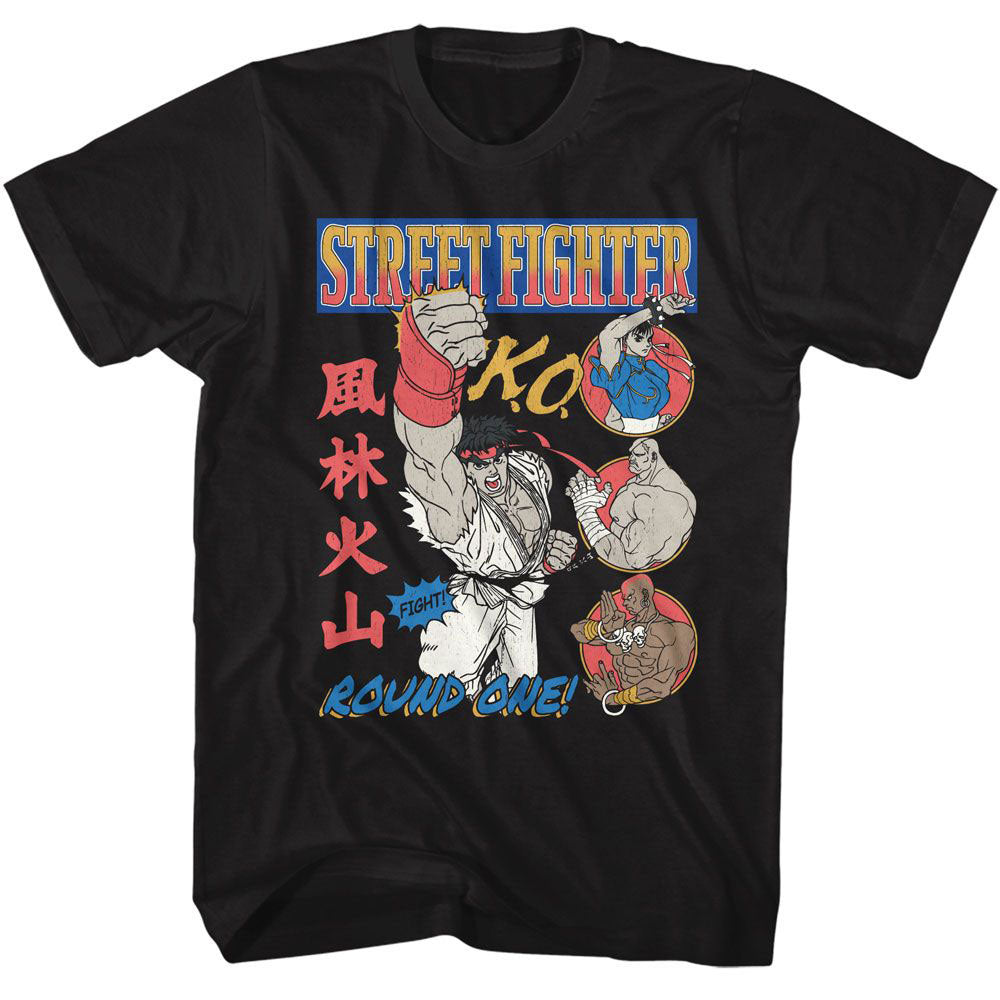 Street Fighter Round One Comic T-shirt Front