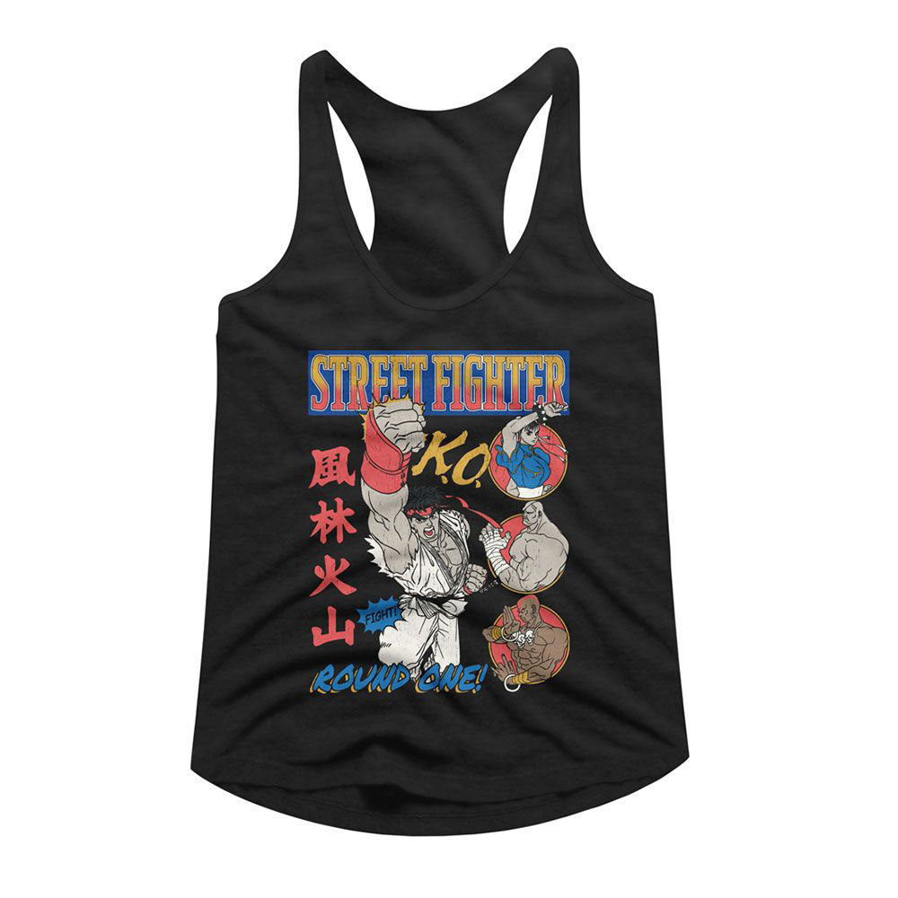 Street Fighter Round One Comic Junior Top Front