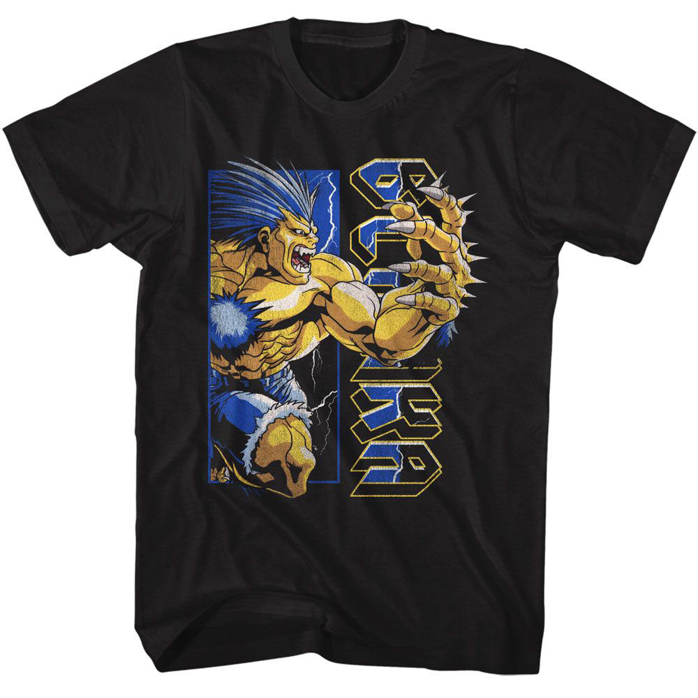 Street Fighter 90s Style Blanka T-shirt Front