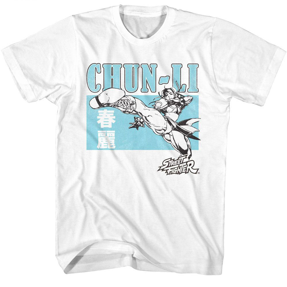 Street Fighter Chun Li Character Block T-shirt Front