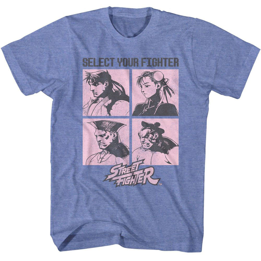 Street Fighter Select Your Fighter T-shirt Front
