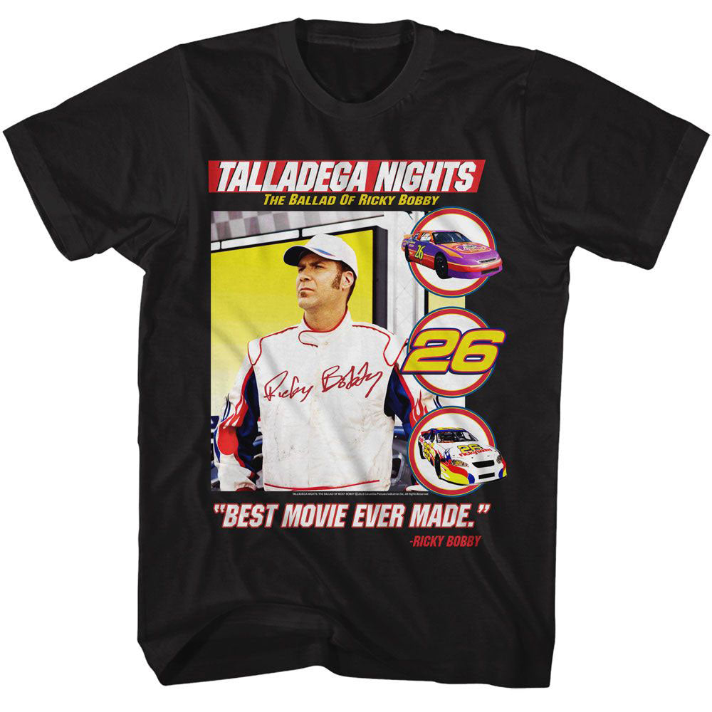 Talladega Nights Best Movie Ever Made T-shirt Front