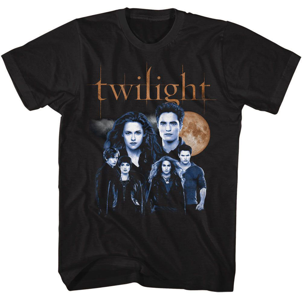 Twilight Cullen Family With Moon T-shirt Front