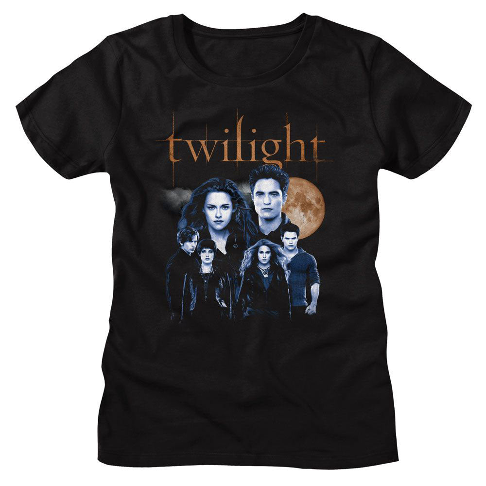 Twilight Cullen Family With Moon Junior Top Front