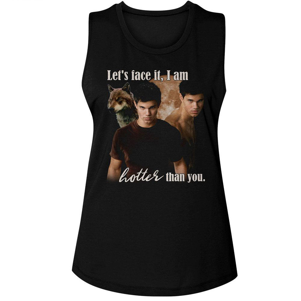 Twilight I Am Hotter Than You Womens Tank Front
