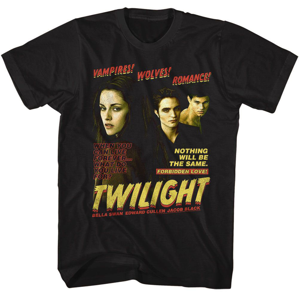 Twilight Vampire Wolves Romance T-shirt Front