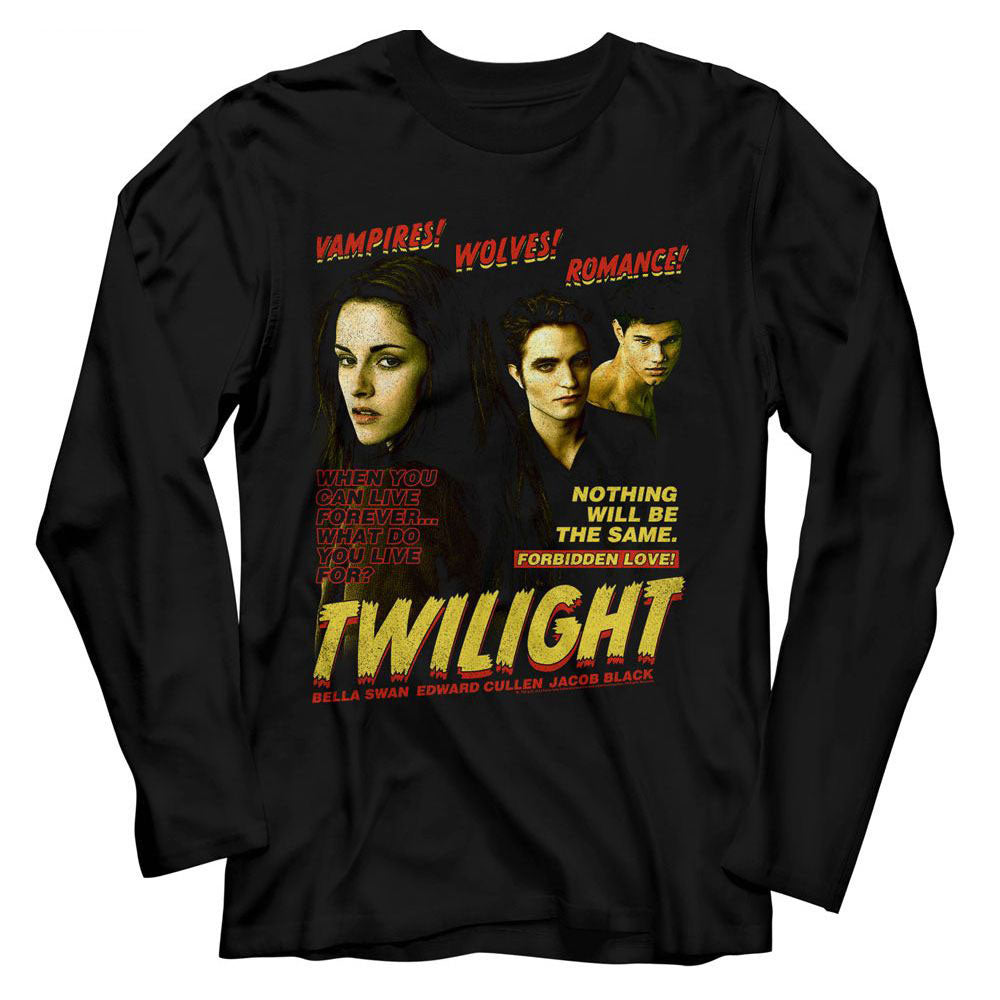 Twilight Vampires Wolves Romance Long Sleeve Front