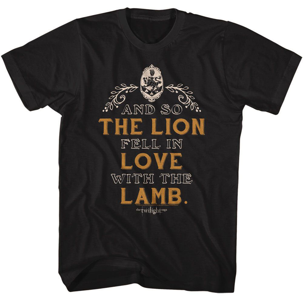 Twilight Lion Lamb Quote T-shirt Front