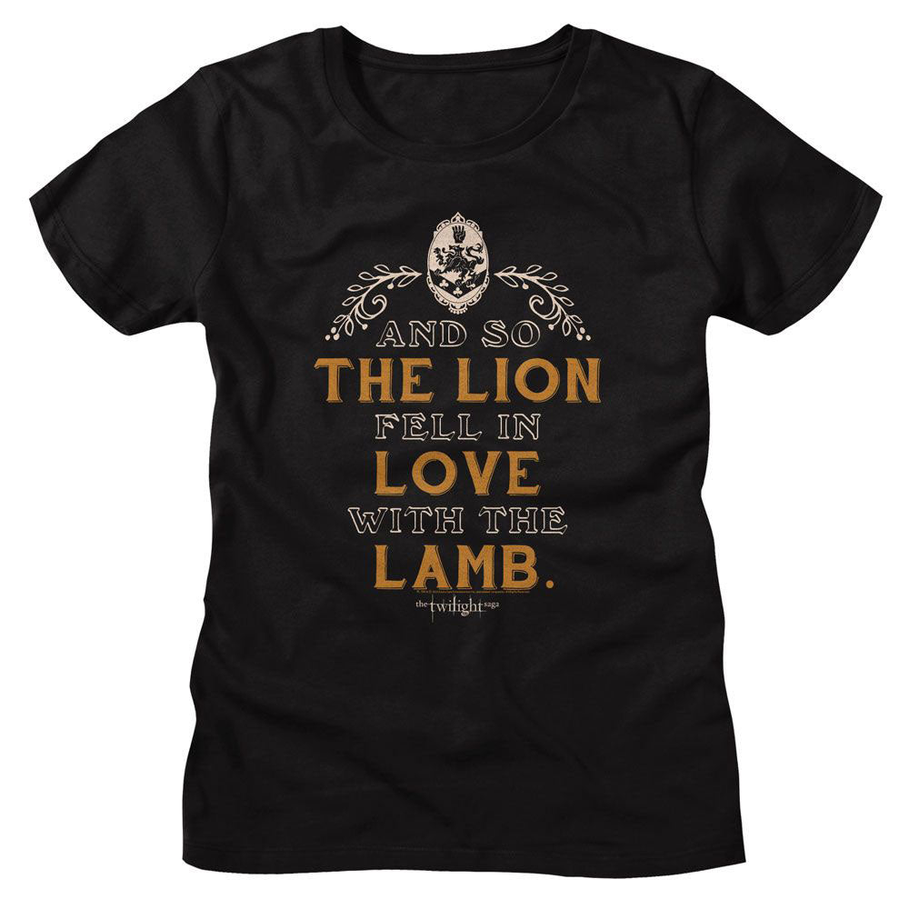 Twilight Lion Lamb Quote Junior Top Front