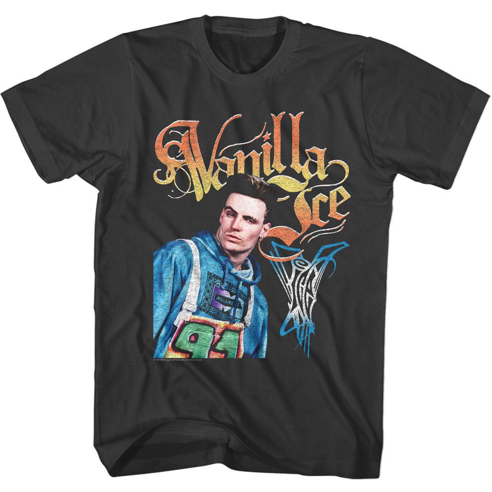 Vanilla Ice With 2 Logos T-shirt Front