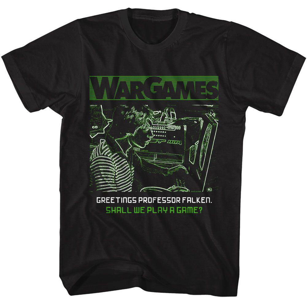 Wargames Greetings Professor T-shirt Front
