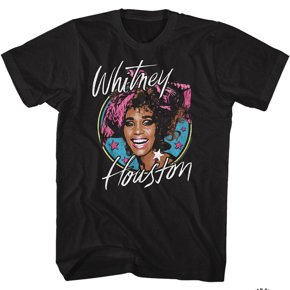 Whitney Houston Whitney Stars T-shirt Front