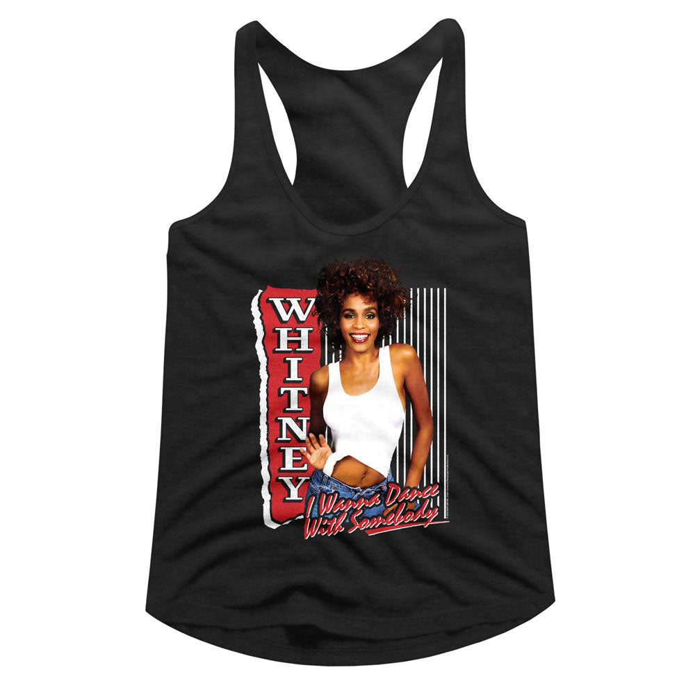 Whitney Houston White I Wanna Dance Junior Top Front