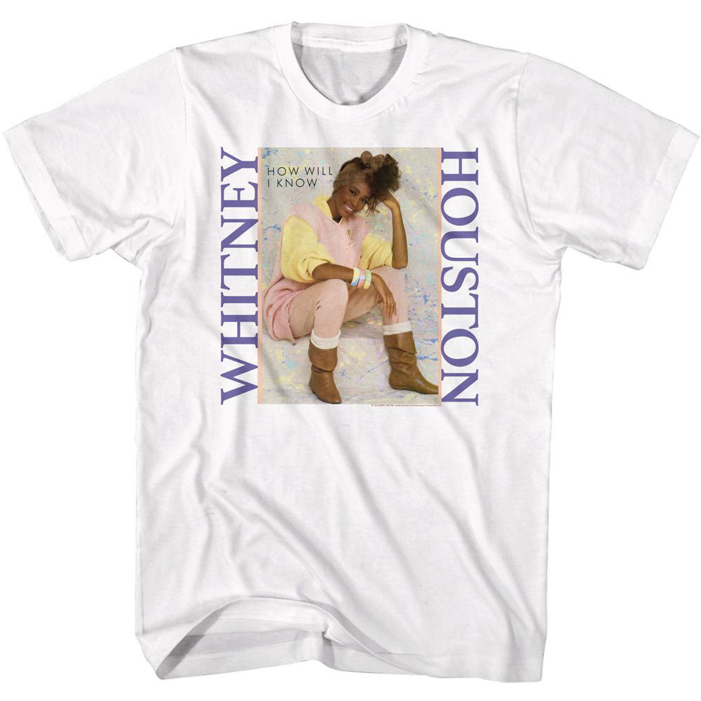 Whitney Houston Whitney Pastel How Will I Know T-shirt Front