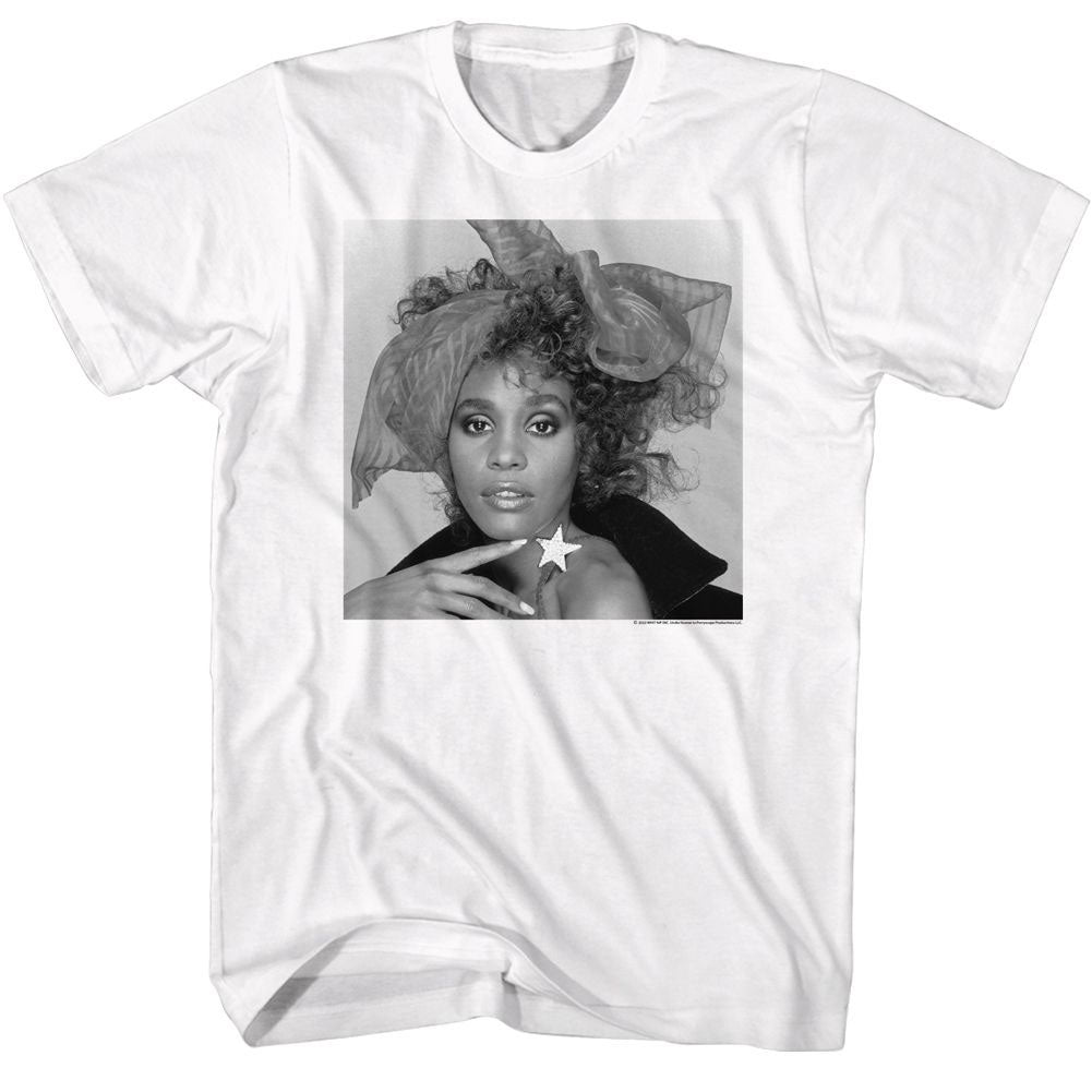 Whitney Houston Bw Bow T-shirt Front