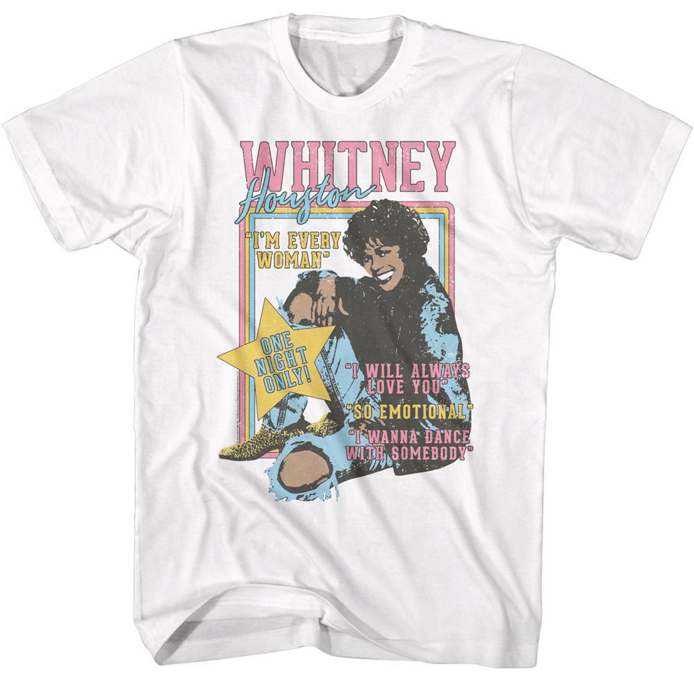 Whitney Houston Whitney Houston One Night Only T-shirt