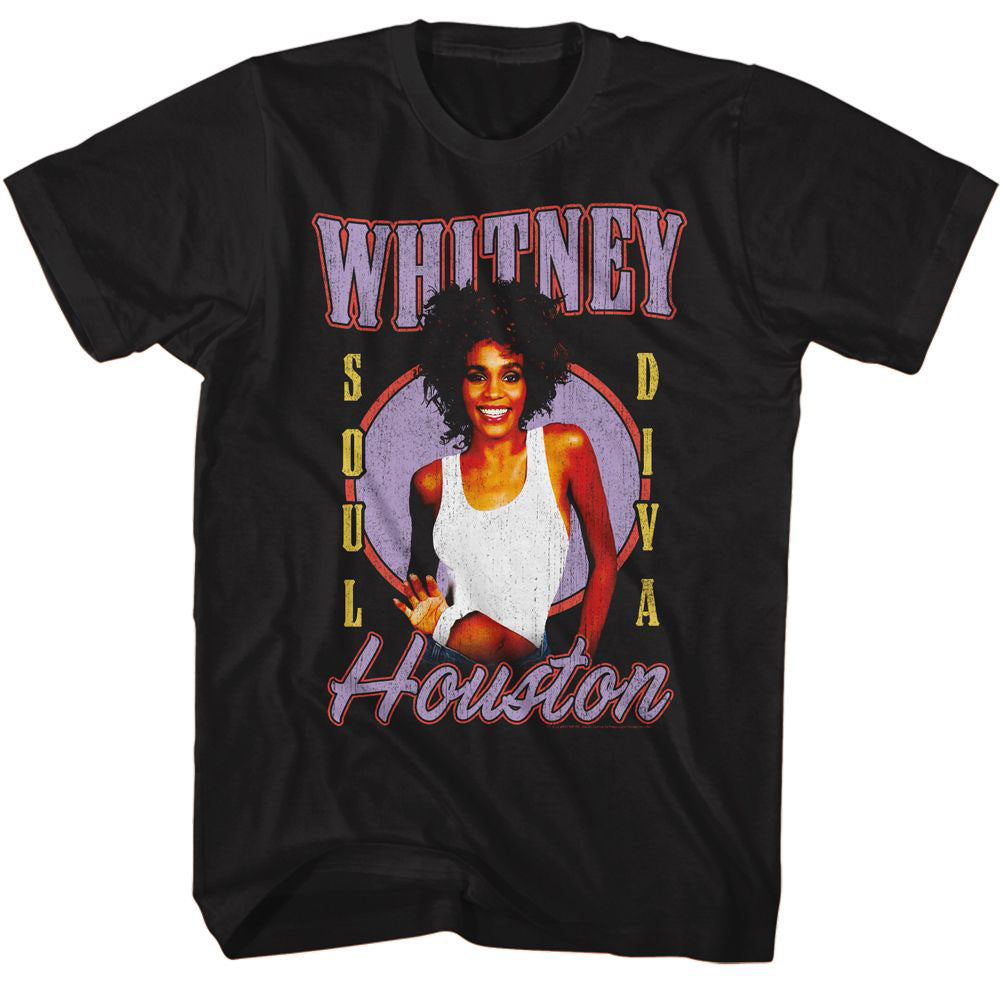 Whitney Houston Whitney Soul Diva T-shirt Front