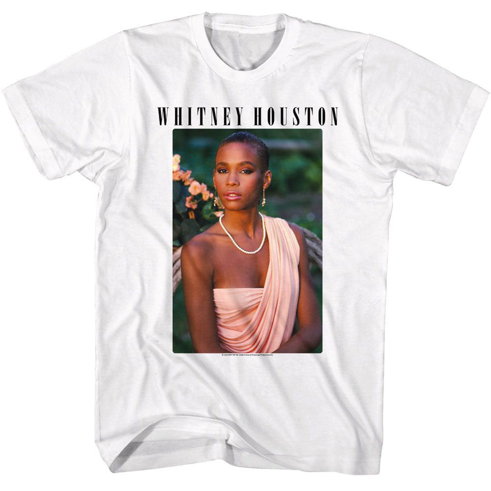 Whitney Houston Photo And Logo T-shirt Front