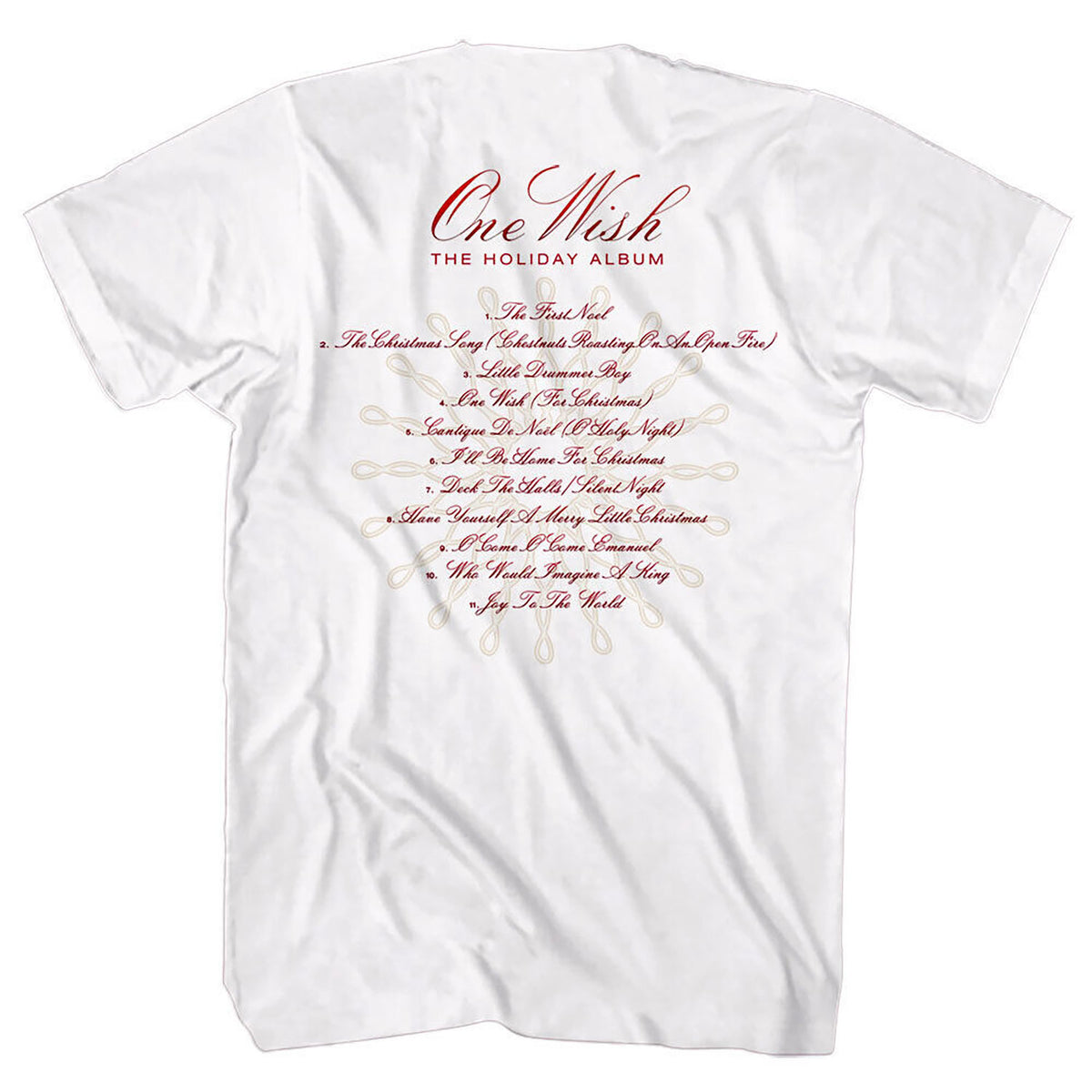 Whitney Houston One Wish Holiday T-shirt Back
