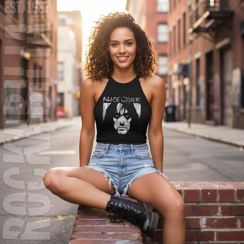 Alice Cooper Face Logo Womens Tank Alt 2