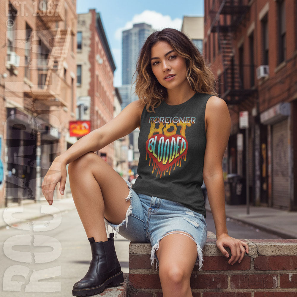 Foreigner Hot Blooded Womens Tank Alt 2