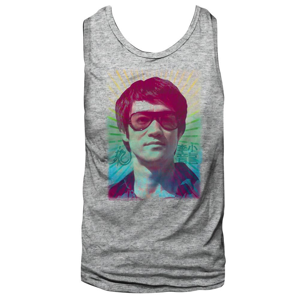 Bruce Lee Rainbow Mens Tank Front
