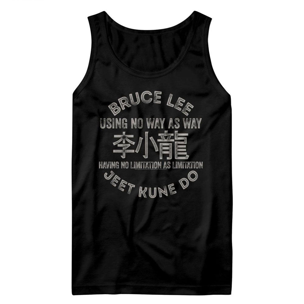 Bruce Lee Symbols Mens Tank Front