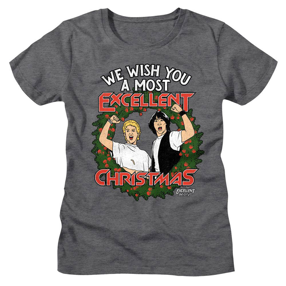 Bill And Teds Excellent Adventure Bill And Ted Excellent Christmas Junior Top Front