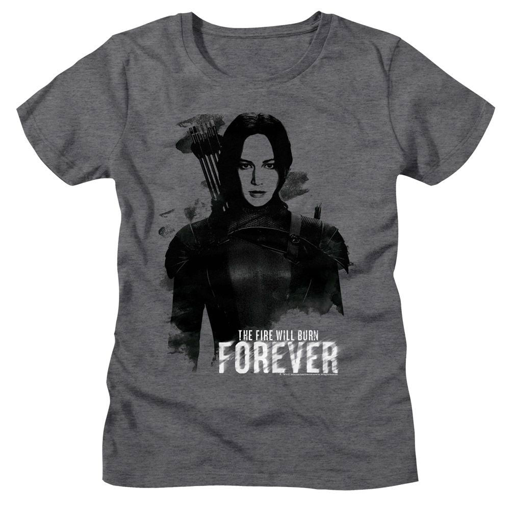 Hunger Games Katniss Burn Forever Junior Top Front