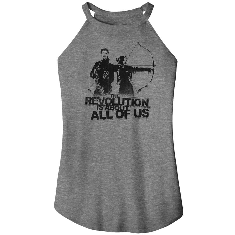 Hunger Games About All Of Us Womens Tank Front