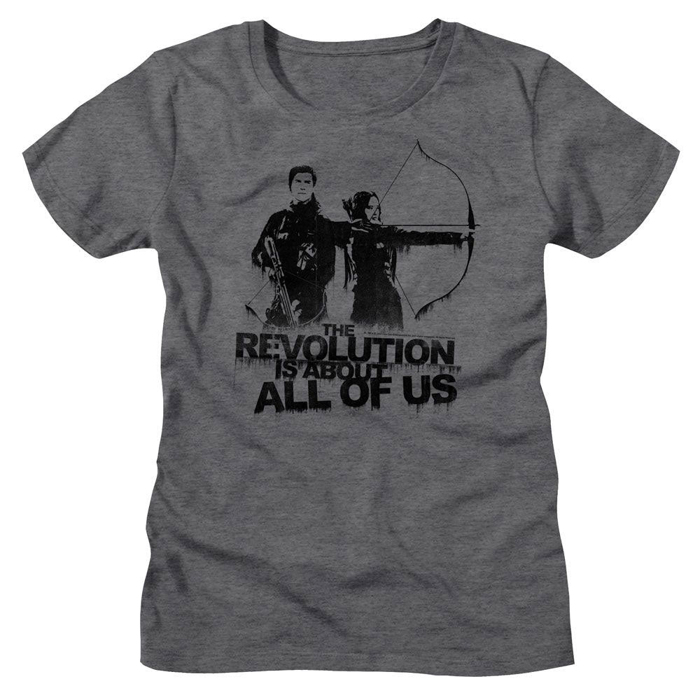 Hunger Games About All Of Us Junior Top Front